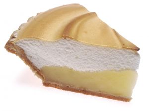 Lemon cake with meringue