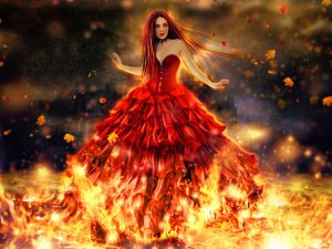 Fire woman