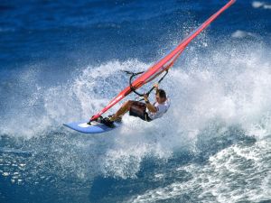 Practicing windsurf