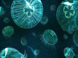 Art with jellyfishes