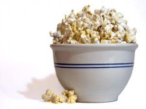 Bowl full of popcorn