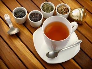 Four types of herbal tea