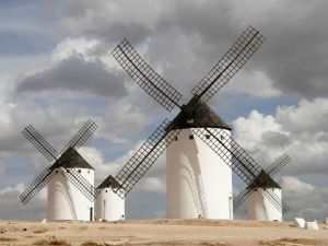 Windmills in Campo de Criptana (Ciudad Real, Spain)