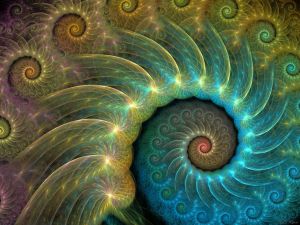 Spiral of fractals