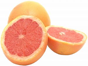 Interior of a grapefruit
