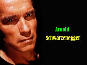 Arnold Schwarzenegger with angry face