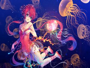 Girl-jellyfish