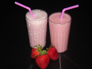 Strawberry smoothies