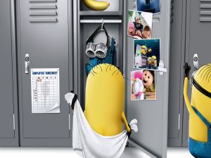 With a towel (Despicable Me 2)