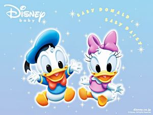 Baby Donald and Baby Daisy