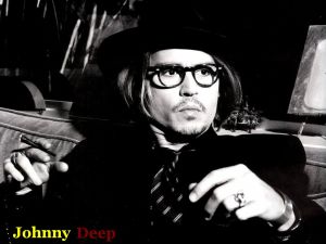Johnny Depp smoking