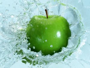 Apple in the water