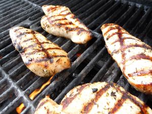 Chicken breasts grilled