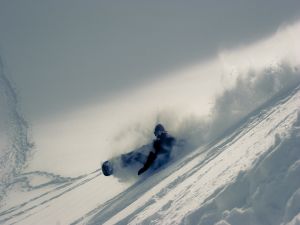 Snowboard fall