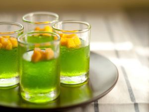 Green drinks with mango