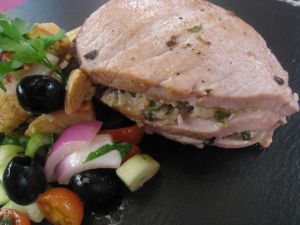 Tuna with salad