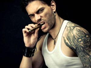 Leo Jimenez with a cigar