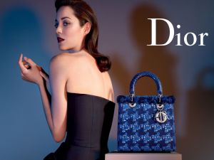 Blue handbag of Dior
