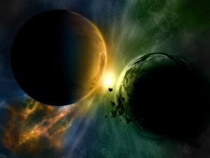 Imminent planetary collision