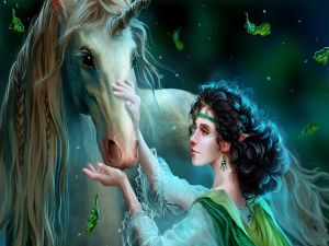 Elf and unicorn