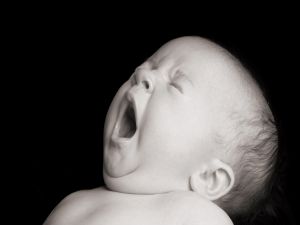 Yawn of a baby