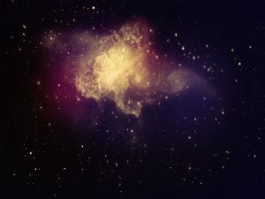 A nebula in space
