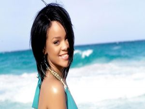 Rihanna in the beach