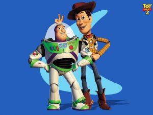 Woody and Buzz in Toy Story 2