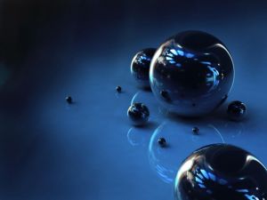 Blue spheres