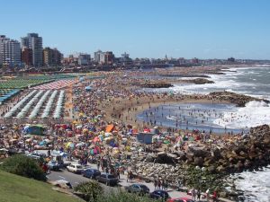 Beach in Mar del Plata