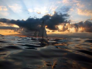 Navigating across calm waters
