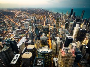 The Chicago skyline
