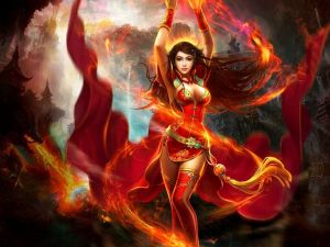 Lady of fire