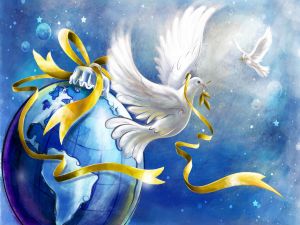 Doves of the world peace