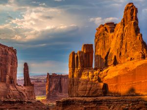 View of "Arches National Park" in Utah
