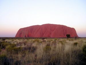 Rock formation in Uluru, Australia