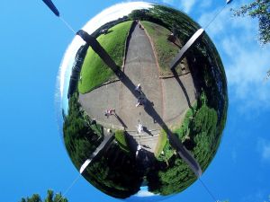 Giant mirror ball