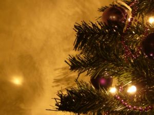 Lights on the Christmas tree