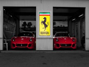 A pair of Ferraris