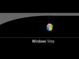 Windows Vista in black