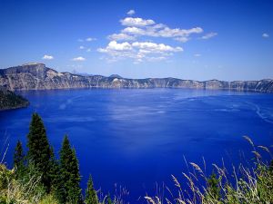 Beautiful blue lake