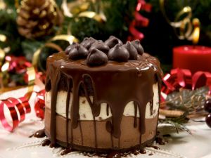 Chocolate cake for Christmas dinner
