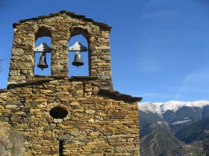 Romanesque bell tower of San Miguel de Fontaneda