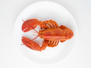 Crayfish on a plate
