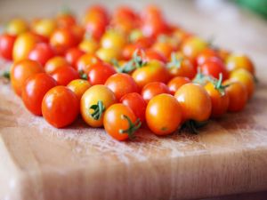 Little cherry tomatoes