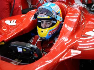 Fernando Alonso concentrated before the race