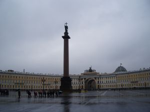 The Alexander Column, in the Palace Square (Saint Petersburg)