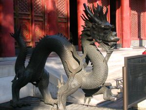 Statue of a Chinese dragon