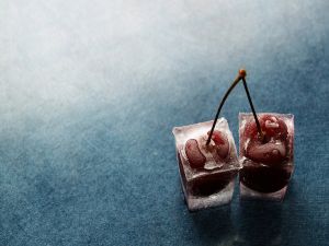 Cherries diced
