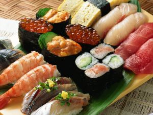 Variety of Japanese food